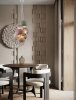 Lampa wisząca 7 źródeł światła szklane okrągłe klosze nowoczesna designerska wielokolorowa możliwość ściemniania LOREVIO LE45260 Luces Exclusivas